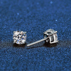 [Plus&Max]FOUR-PRONG MOISSANITE EARRINGS
