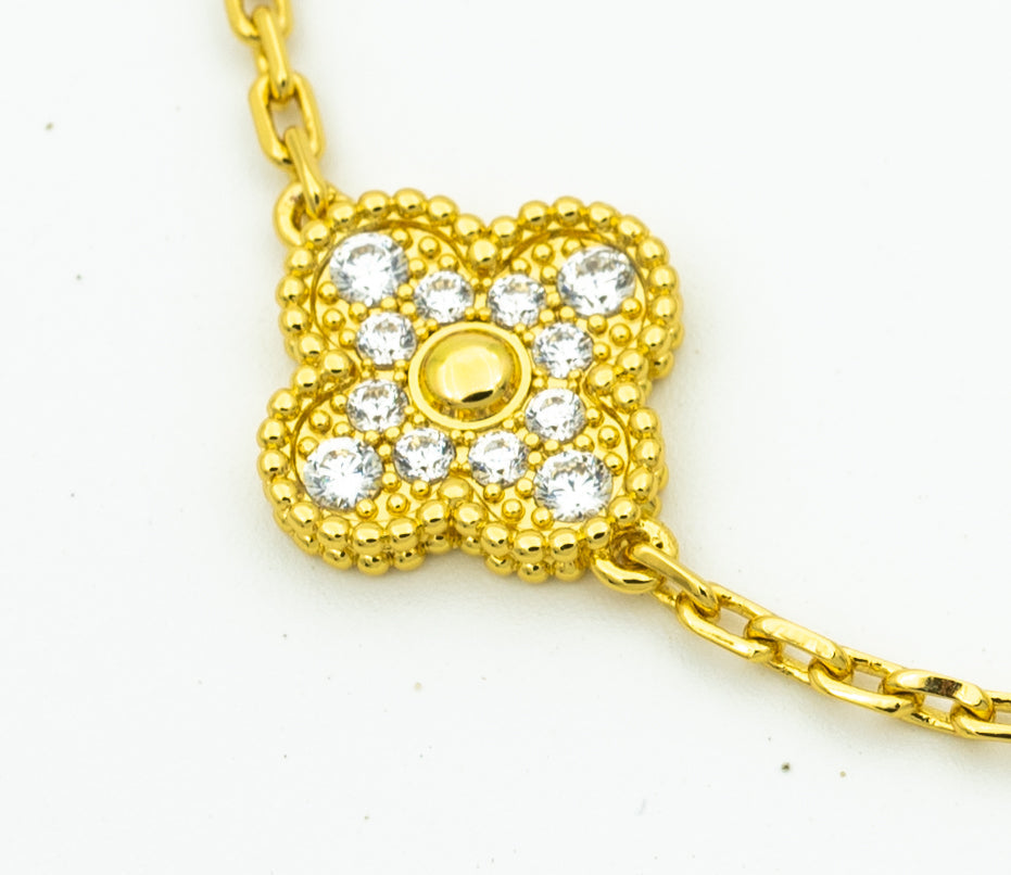 [Max Jewelry ] CLOVER 5 MOTIF LASER BRACELET COLLECTION