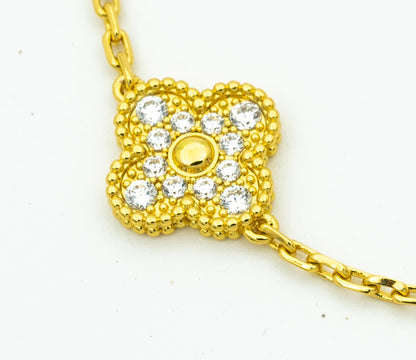 [Max Jewelry ] CLOVER 5 MOTIF LASER BRACELET COLLECTION