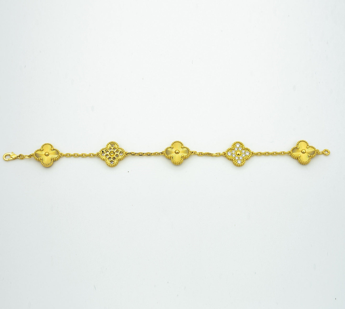[Max Jewelry ] CLOVER 5 MOTIF LASER BRACELET COLLECTION