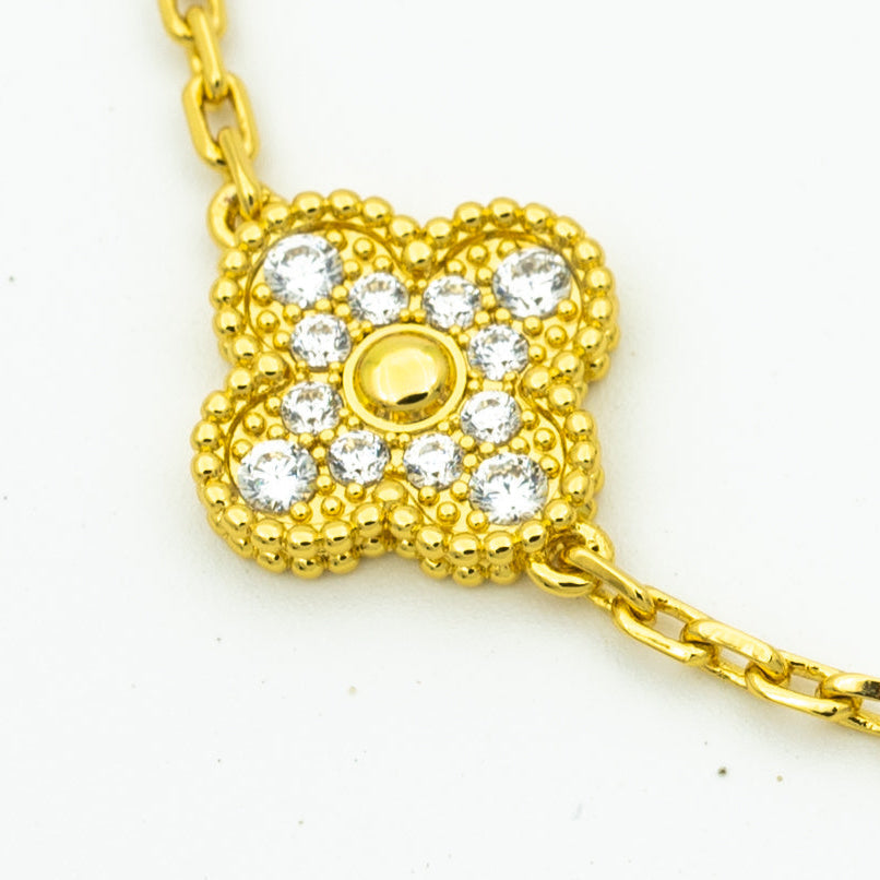 [Max Jewelry ] CLOVER 5 MOTIF LASER BRACELET COLLECTION