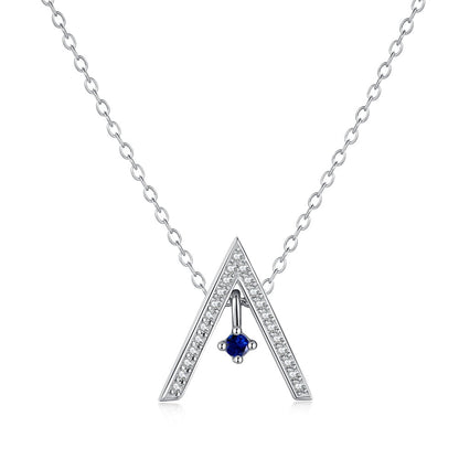 [Max Jewelry ]Sparkling "A" Shape Necklace
