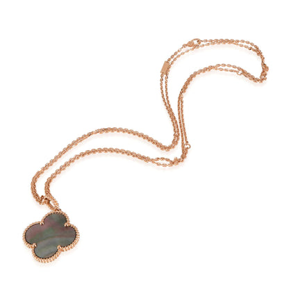 [Max Jewelry ]CLOVER 25MM GOLD DARK MOP BIG CLOVER NECKLACE