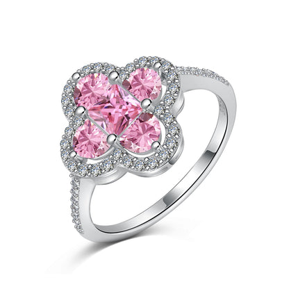 [Max Jewelry ]Luxurious Eternity Flower Shape Banquet Ring