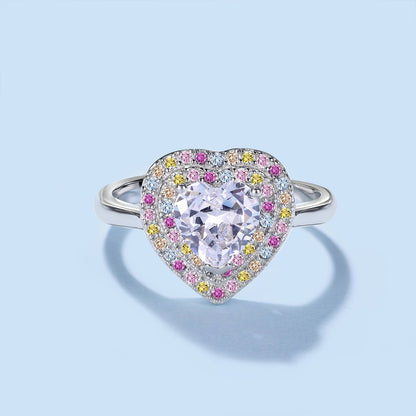 [Max Jewelry ]Delicate Ebullient Heart Shape Wedding Ring