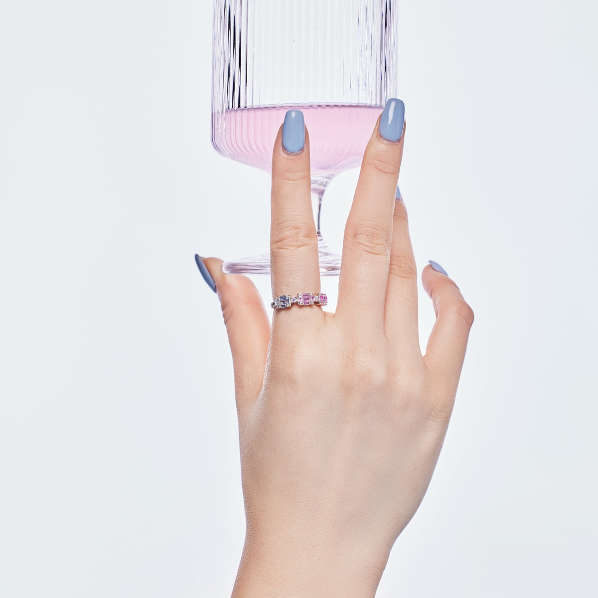 [Max Jewelry ]Unique Colorful Emerald Cut Party Ring