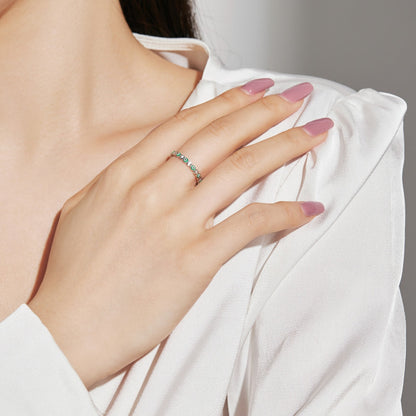 [Max Jewelry ]Sparkling Vibrant Round Shape Daily Ring