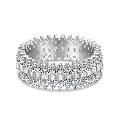 [Max Jewelry ]Ornate Colorful Radiant Cut Daily Ring