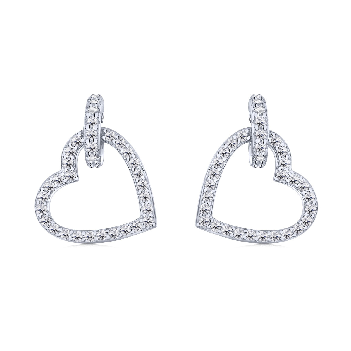 [Max Jewelry ]Dainty Heart Shape Earrings