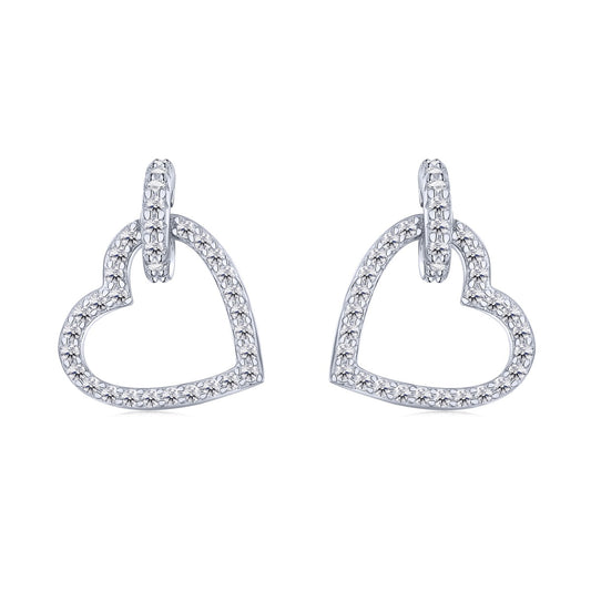 [Max Jewelry ]Dainty Heart Shape Earrings