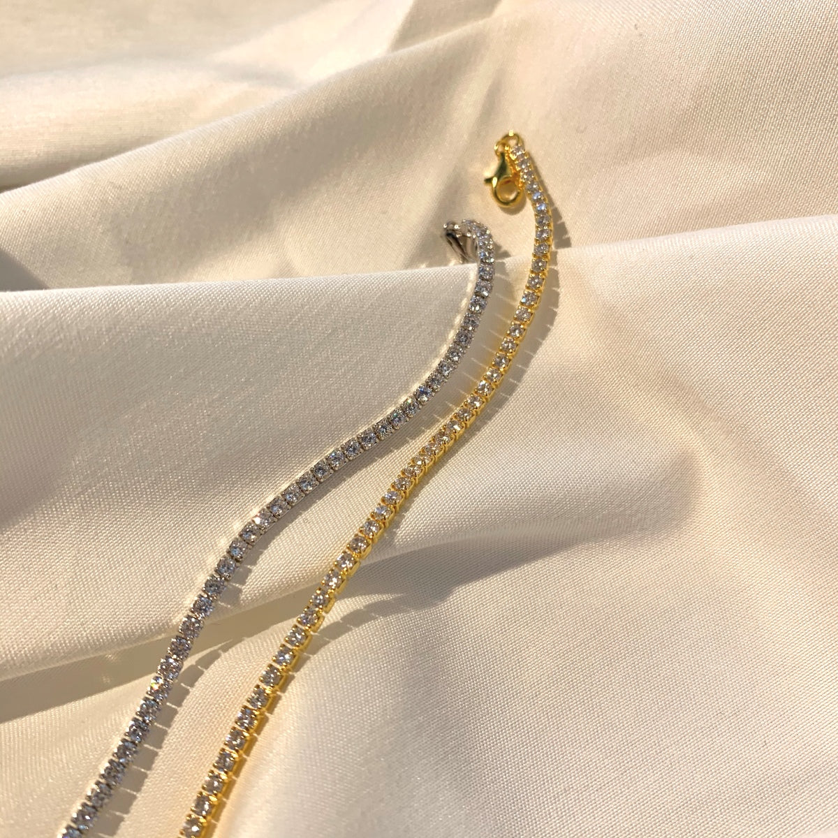 [Max Jewelry ]Radiant Shinning Princess Cut Tennis Bracelet