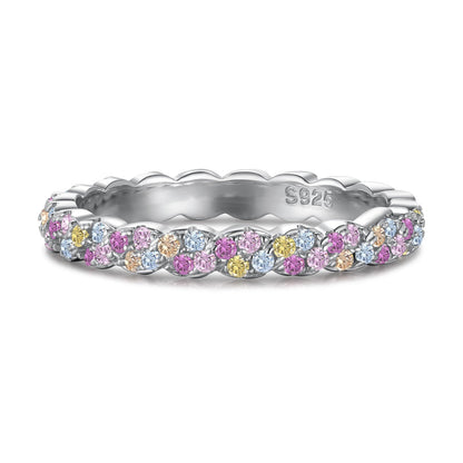 [Max Jewelry ]Dainty Ebullient Round Cut Daily Ring