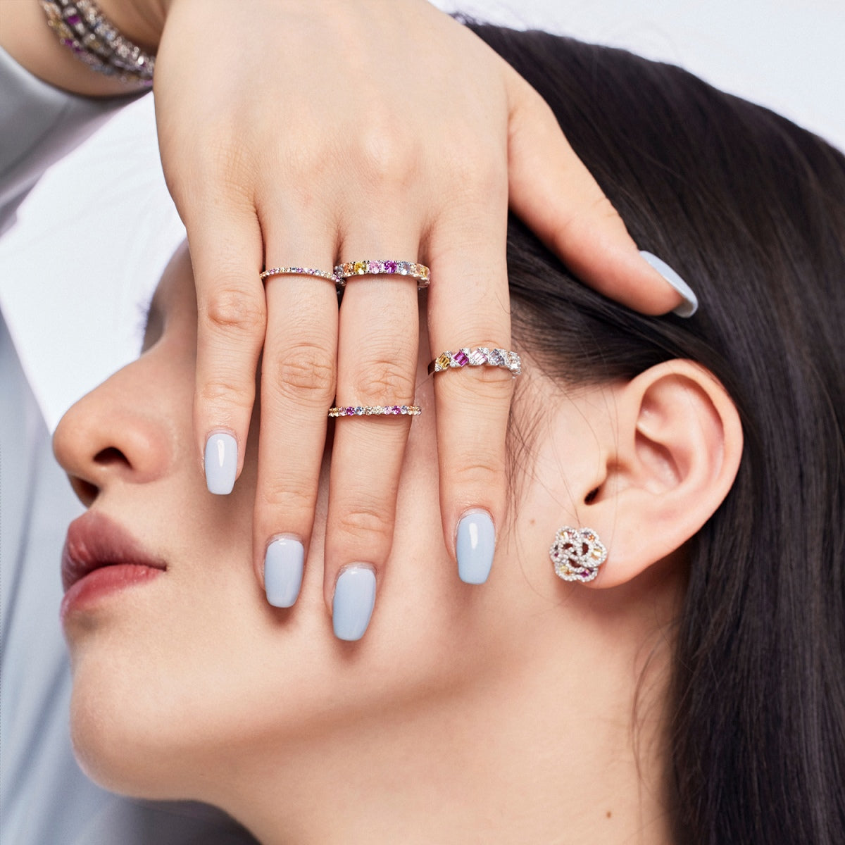[Max Jewelry ]Delicate Vibrant Emerald Cut Daily Ring