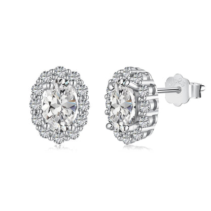 [Max Jewelry ]Delicate Unique Oval Cut Daily Earrings