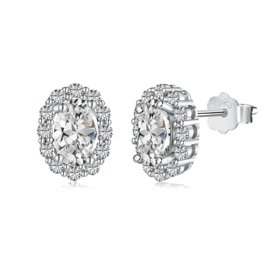 [Max Jewelry ]Delicate Unique Oval Cut Daily Earrings