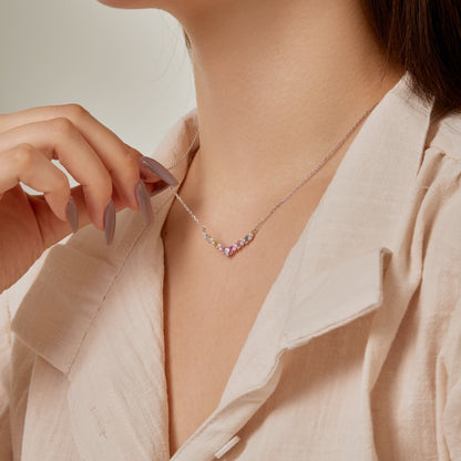 [Max Jewelry ]Dazzling Rainbow Necklace