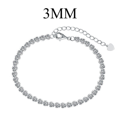 [Max Jewelry ]Ornate  Sparkling Round Cut Daily Bracelet