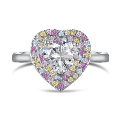 [Max Jewelry ]Delicate Ebullient Heart Shape Wedding Ring