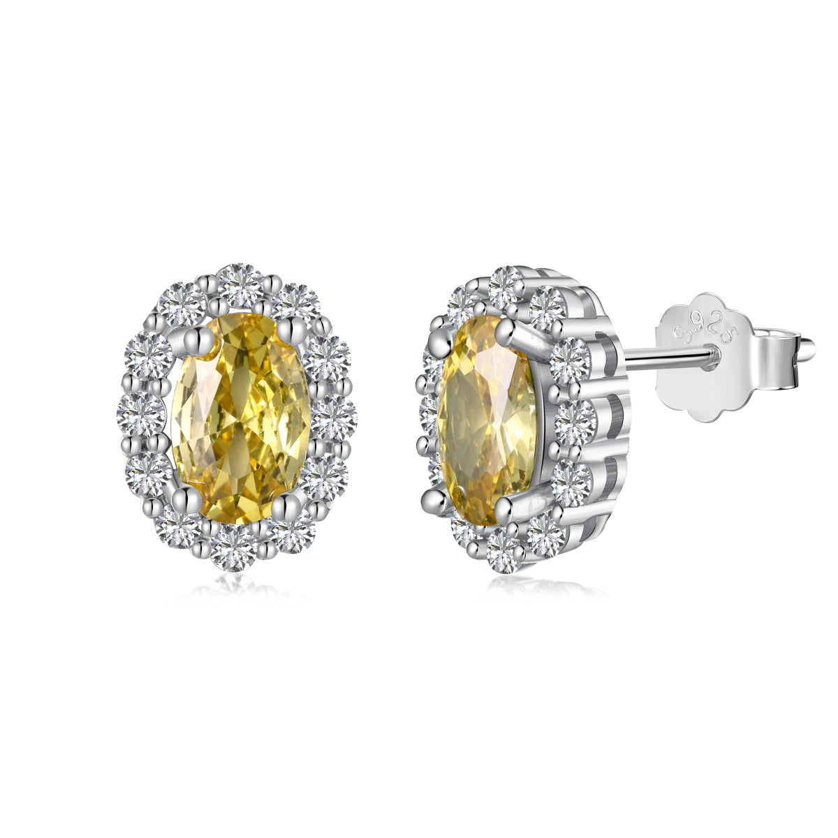 [Max Jewelry ]Delicate Unique Oval Cut Daily Earrings