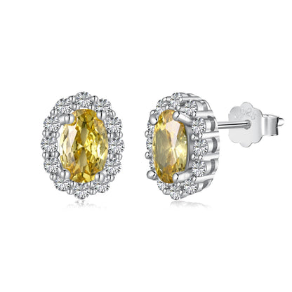 [Max Jewelry ]Delicate Unique Oval Cut Daily Earrings