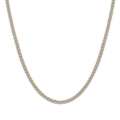 [Max Jewelry ]Delicate Round Shape Tennis Necklace