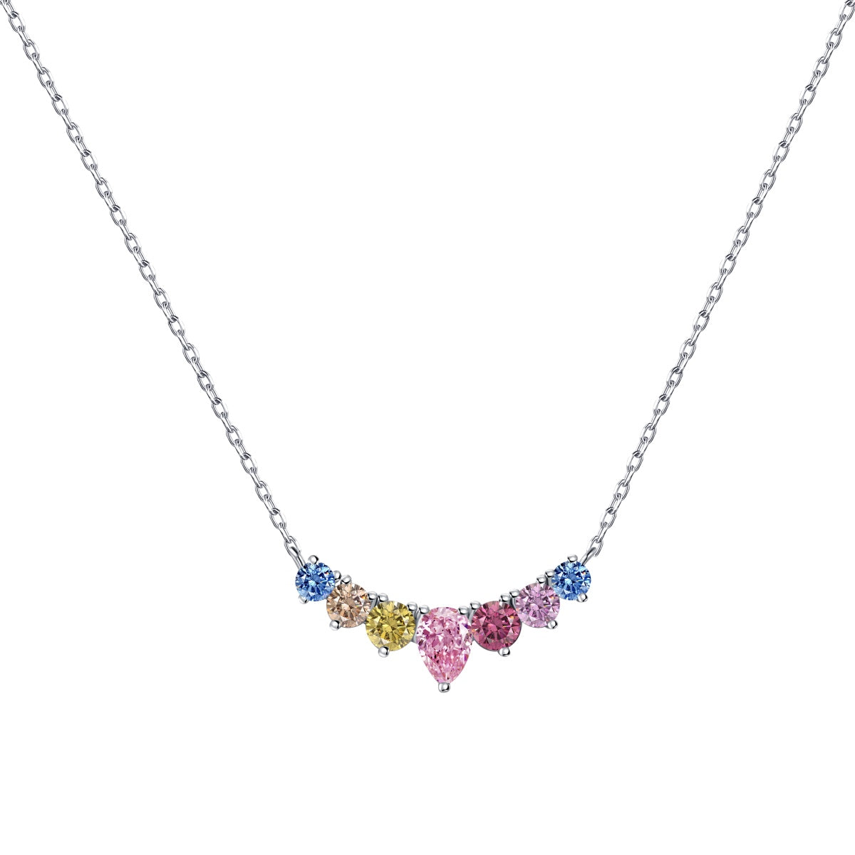 [Max Jewelry ]Dainty Colorful Heart Necklace