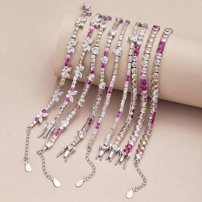 [Max Jewelry ]Ornate Colorful Butterfly Shape Round Cut Daily Bracelet