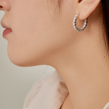 [Max Jewelry ]Unique Round Cut Daily Earrings