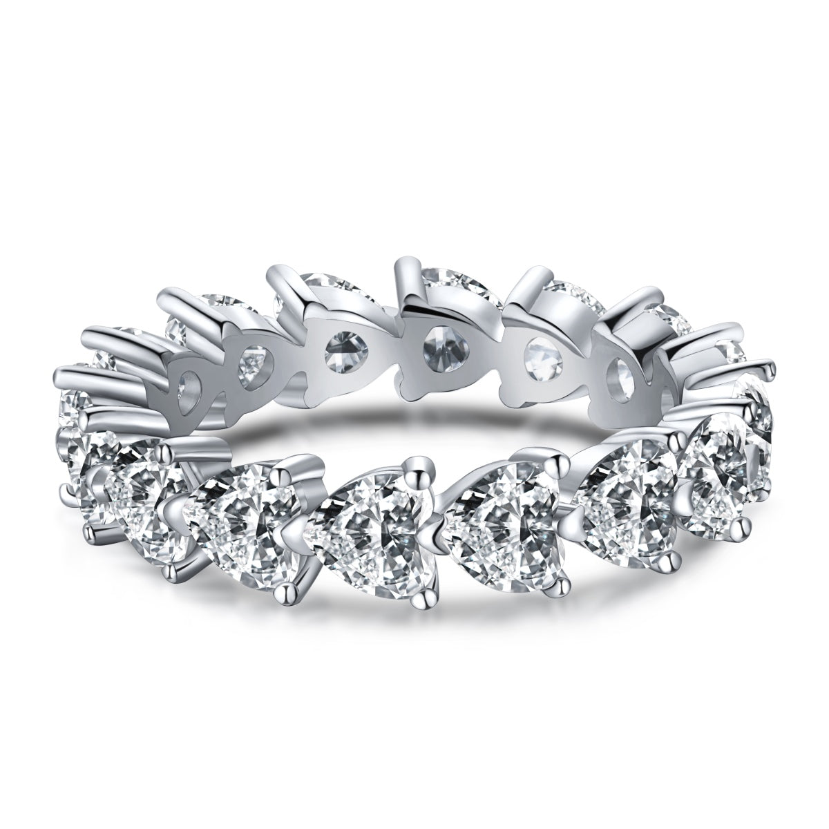 [Max Jewelry ]0.25 Carat Radiant Romance Heart Cut Lover Ring