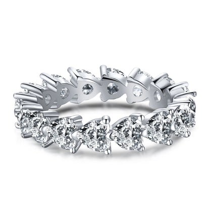 [Max Jewelry ]0.25 Carat Radiant Romance Heart Cut Lover Ring
