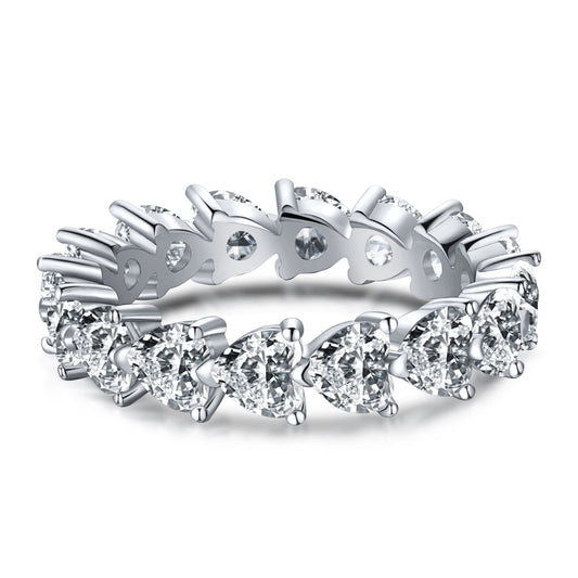 [Max Jewelry ]0.25 Carat Radiant Romance Heart Cut Lover Ring