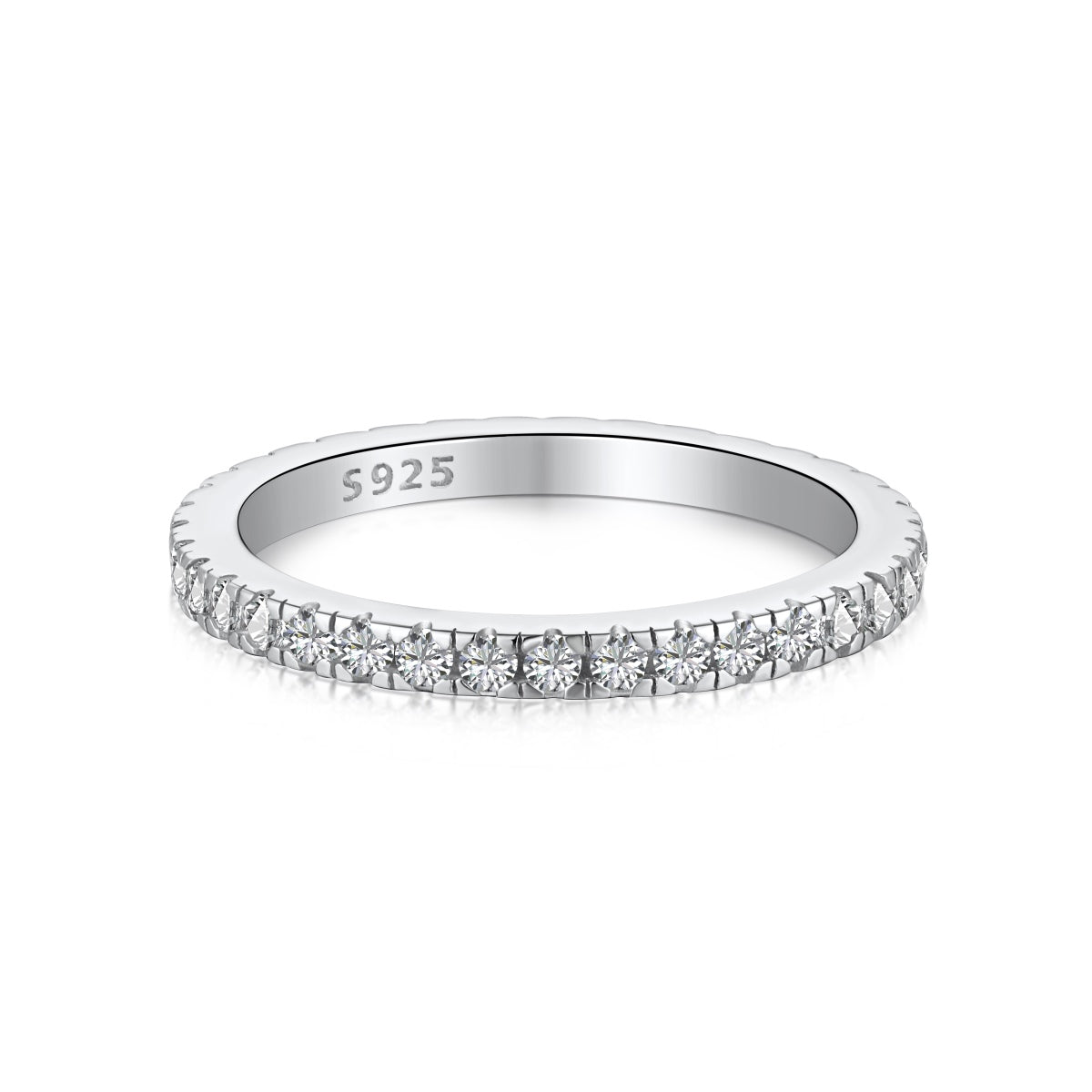 [Max Jewelry ]Delicate Sparkling Round Cut Daily Ring