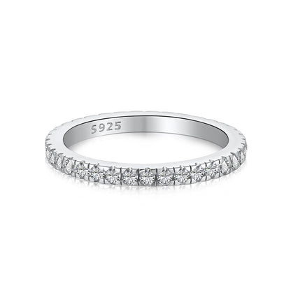 [Max Jewelry ]Delicate Sparkling Round Cut Daily Ring