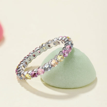 [Max Jewelry ]Dazzling Resplendent Round Cut Party Ring
