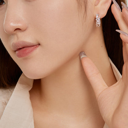 [Max Jewelry ]Dazzling Colorful Emerald Cut Daily Earrings