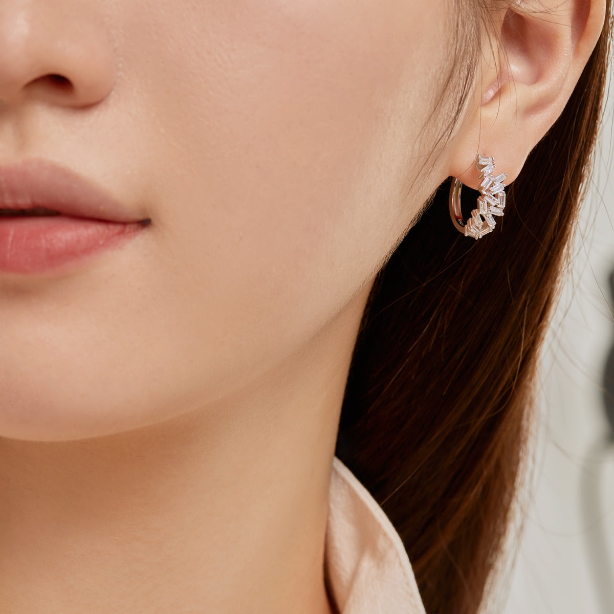 [Max Jewelry ]Dazzling Colorful Emerald Cut Daily Earrings