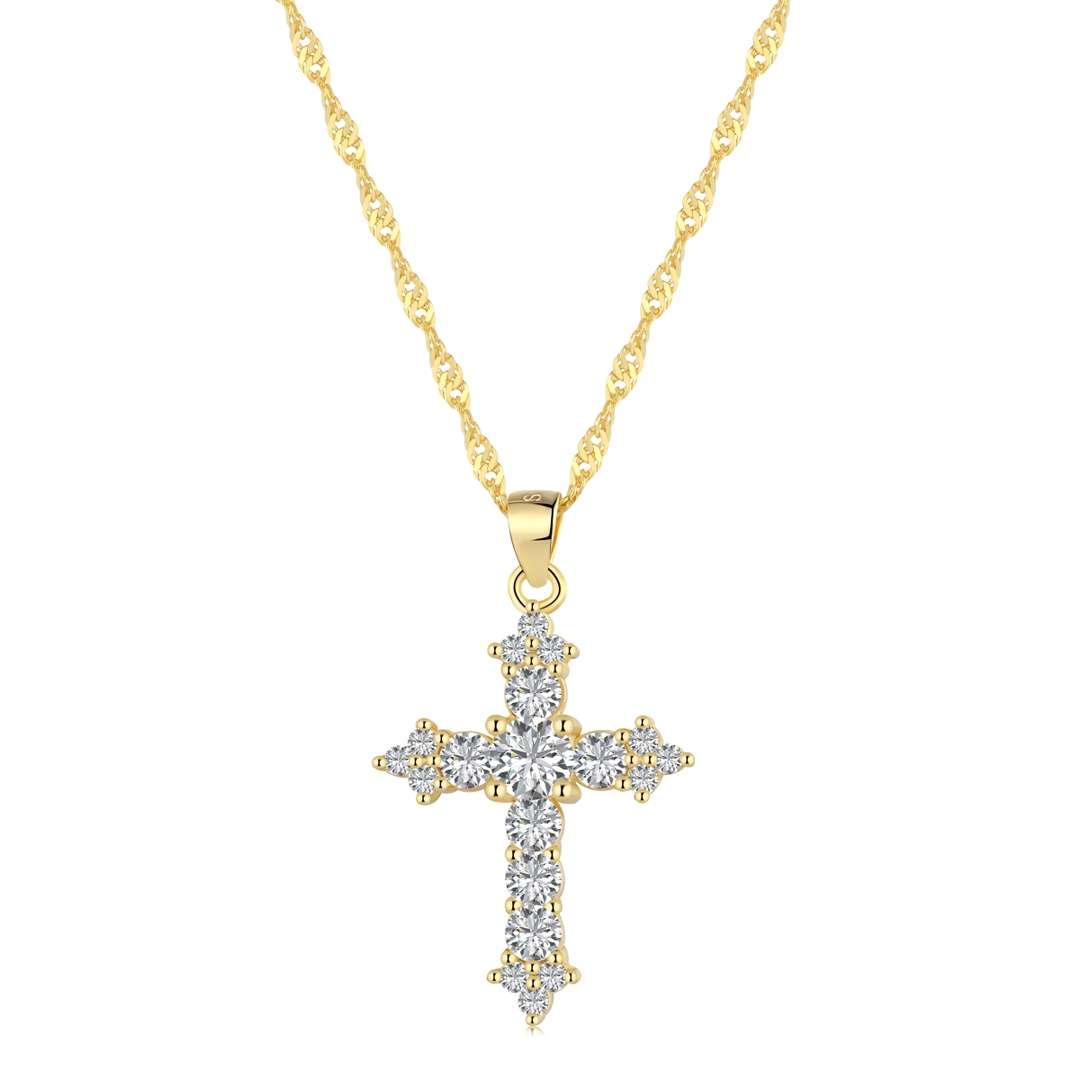 [Max Jewelry ]Delicate Cross Shape Necklace