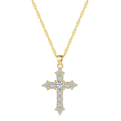 [Max Jewelry ]Delicate Cross Shape Necklace