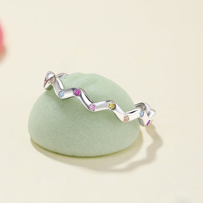[Max Jewelry ]Ornate Vibrant Round Cut Daily Ring
