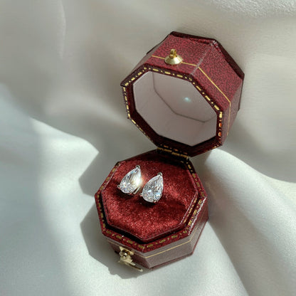 [Max Jewelry ]Ornate Water Drop Shape Earrings
