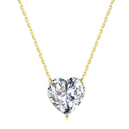 [Max Jewelry ]6.0 carat Radiant Heart Shape Necklace