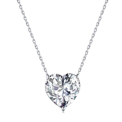 [Max Jewelry ]6.0 carat Radiant Heart Shape Necklace