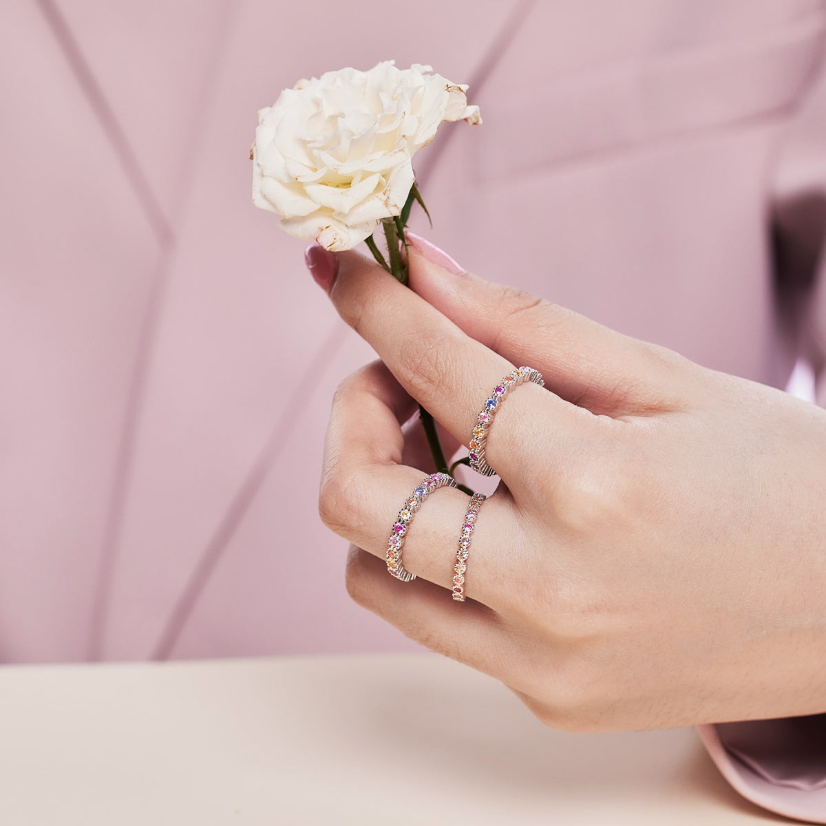[Max Jewelry ]Elegant Energetic Round Cut Daily Ring