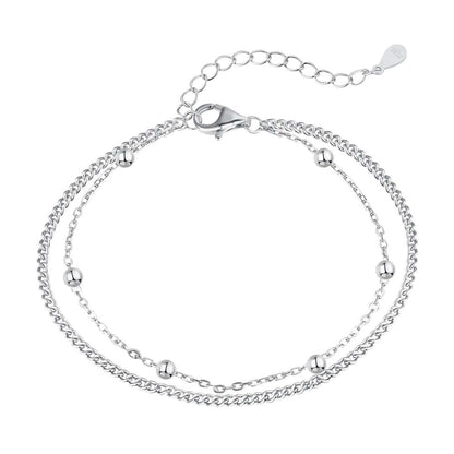 [Max Jewelry ]Delicate Bead Double Layer Bracelet