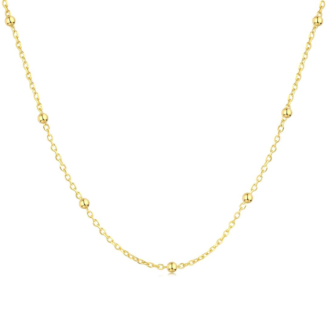 [Max Jewelry ]Small Bead Clavicle Chain Simple Necklace