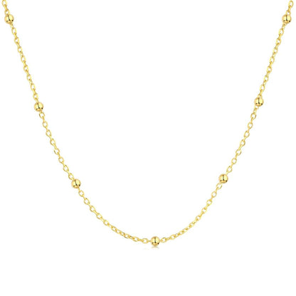 [Max Jewelry ]Small Bead Clavicle Chain Simple Necklace