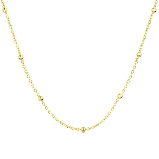 [Max Jewelry ]Small Bead Clavicle Chain Simple Necklace