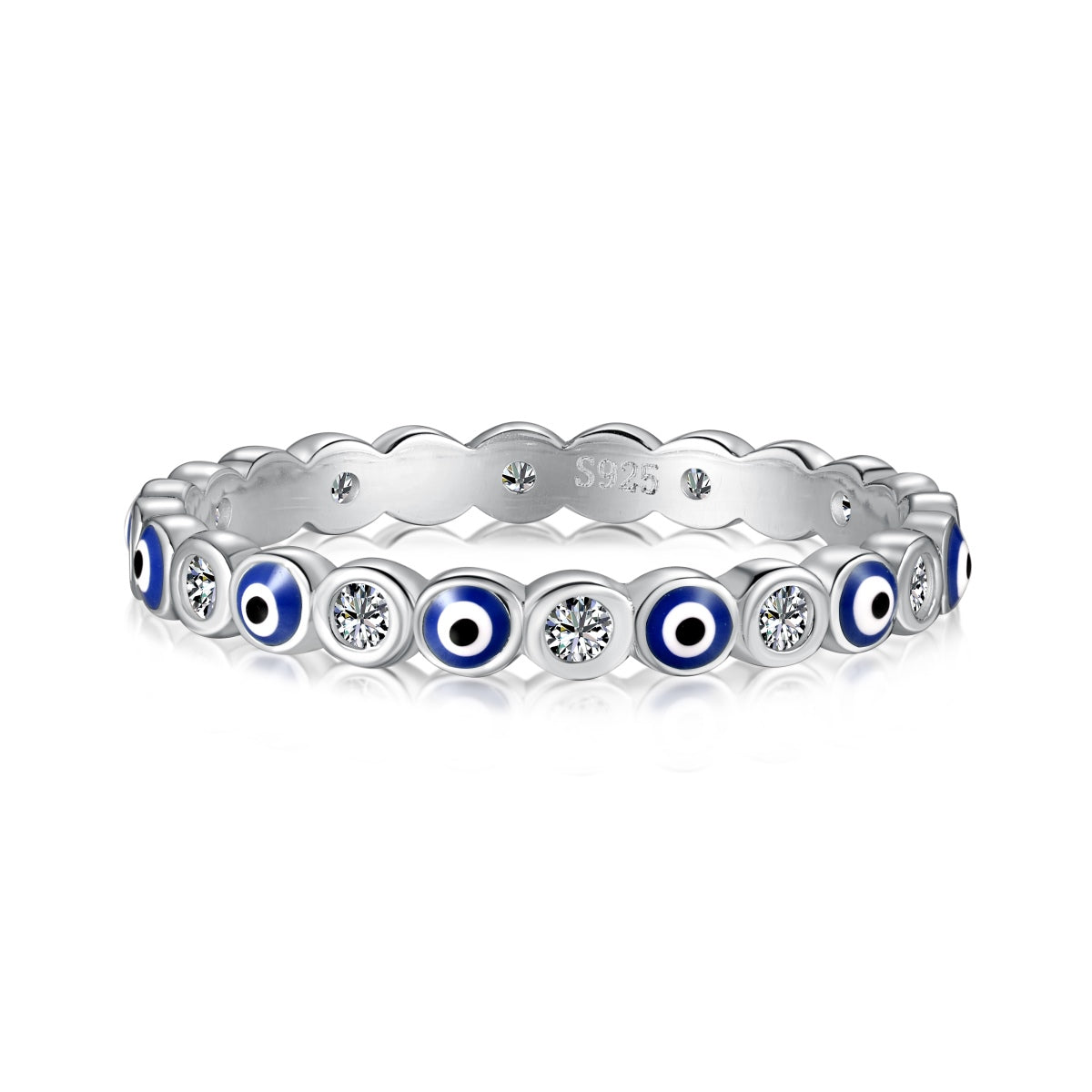 [Max Jewelry ]Sparkling Vibrant Round Shape Daily Ring