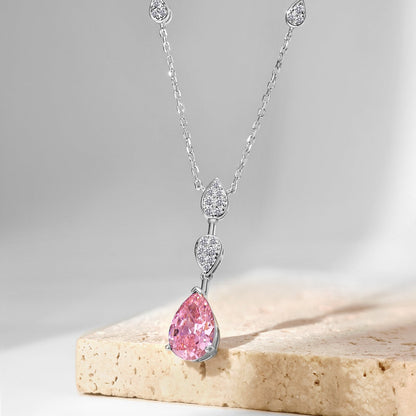 [Max Jewelry ]Dazzling Pear Cut Necklace