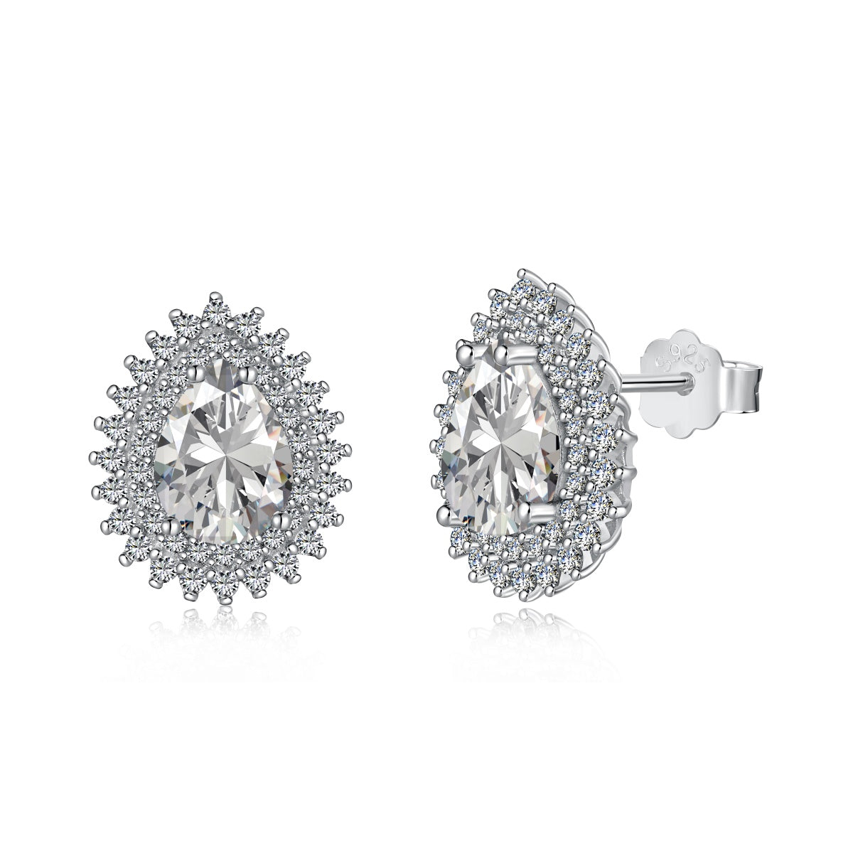 [Max Jewelry ]Delicate Gorgeous Pear Cut Daily Earrings